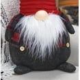 thumbnail image 3 of Large Roly Poly Plaid Gnome w/Red Hat, 3 of 3