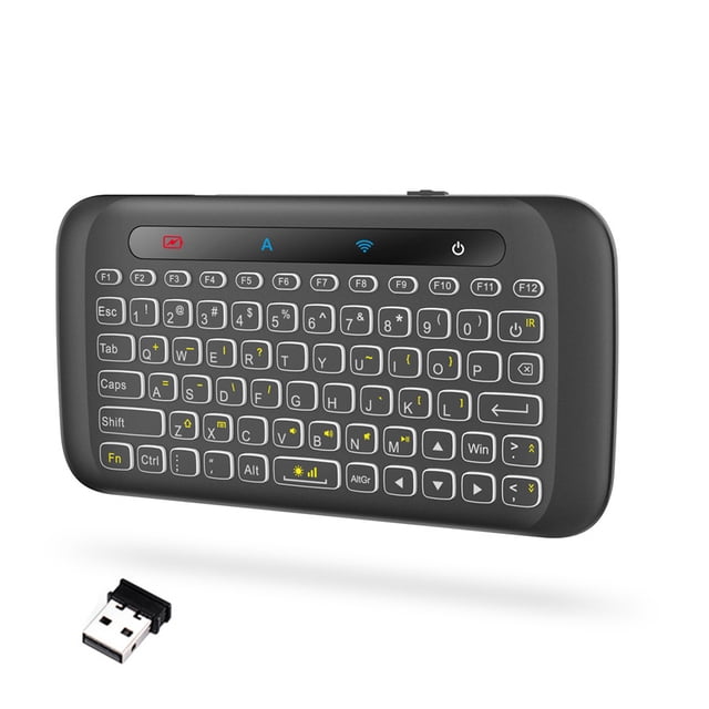 Btafrte 2.4G Touchpad Air Mouse Teclado Inalámbrico Retroiluminado Receptor USB para Smart TV Box