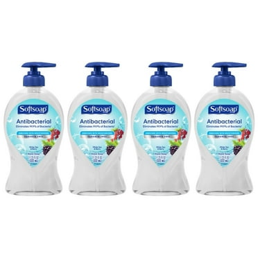 Liquid Hand Soap for All Skin Types Dermatologist Tested Moisturizing Soap - White Tea & Berry Scented Soap for Daily Hand Wash Refillable Soap Bottle with Pump, 11.25 Fl OZ Per Pack, Pack of 4