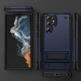 thumbnail image 6 of ELEHOLD for Samsung Galaxy S22 Plus, Rugged Shockproof Hard PC Case,With Built-in Foldable Invisible Kickstand Heavy Duty Case Cover, navyblue, 6 of 7