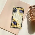 thumbnail image 7 of FKBRCL4U Compatible with Samsung Galaxy A13 Case, Sunflower Diamonds Leather Luxury Golden Decoration for Girl Women Soft TPU Shockproof Protective Hard PC Back, 7 of 7