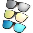 thumbnail image 1 of Clip-on Sunglasses - 3 Pairs Oversized Polarized Clip-on Sunglasses for Men and Women, 1 of 5