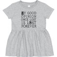 thumbnail image 3 of Inktastic Jane Austen Good Opinion Quote Girls Baby Dress, 3 of 5