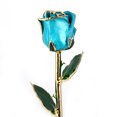 thumbnail image 2 of Ejoyous Rosa bañada en oro con soporte para rosas, azul claro, 2 of 5