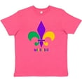 thumbnail image 3 of Inktastic Mardi Gras Fleur De Lis Youth T-Shirt, 3 of 5