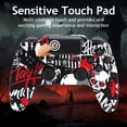 thumbnail image 3 of Wireless Controller Compatible with P4/P4 Slim/P4 Pro/Windows PC, Red Skull, 3 of 7
