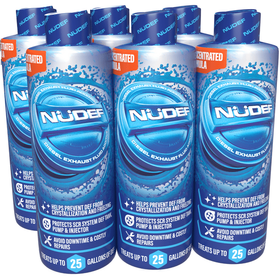NuDEF Diesel Exhaust Fluid Anti-Crystal Treatment - Treats 150 Gallons - DEF Additive & Stabilizer - Pack of 6