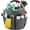 Gray, variant on 17L Cleaning Tote Bag, Folding Waterproof Oxford Cleaning Organizer, Portable Supply with Handles, Housekeeping Storage Bag, Long Tail Utility Storage for Products Detailing Repair Tools