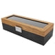 thumbnail image 1 of Caja de reloj Caja de reloj Organizador de reloj Caja de reloj de madera Caja de reloj con 6 ranuras Caja de exhibición de reloj Caja de almacenamiento de reloj, 1 of 7