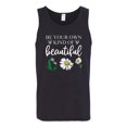 thumbnail image 2 of Wild Bobby, Be Your Own Kind of Beautiful Inspirational, Pop Culture, Men Graphic Tank Top, Black, Small, 2 of 3