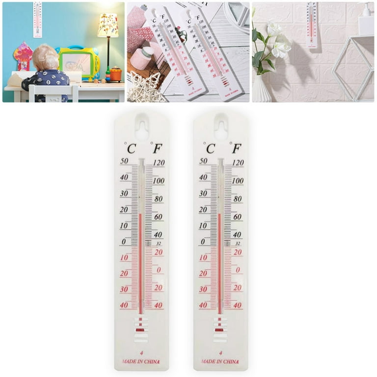 2/10PCS Wall Thermometer Indoor Outdoor Home Office Garden Temperature  Mounted