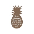 thumbnail image 1 of Central Coast Designs BEAPINEAPPLE-18BRZ 18 x 9 Po Ananas Silhouette Script Acier Coupe Laser Mur Art&44; Bronze, 1 of 1