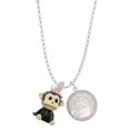 thumbnail image 1 of Delight Jewelry Resin Monkey with Bunny Ears To the World You are a Mother Locket Necklace, 1 of 4