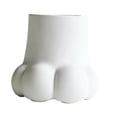 thumbnail image 3 of Florero de cerámica BLESIY con forma de garra de gato contemporáneo blanco, 3 of 8