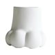 thumbnail image 3 of Jarrón de cerámica con forma de garra de gato, decorativo, versátil, elegante y contemporáneo. Blanco, 3 of 9