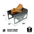 thumbnail image 6 of US Stove US15VP Portable Collapsible Rectangular Fire Pit, 6 of 8