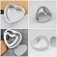 thumbnail image 2 of ORDDIART Heart Shaped Baking Dish For Kitchen Use With Removable Bottom Silver 1Pcs, 2 of 8