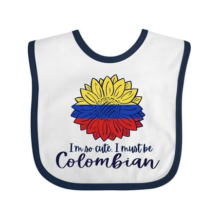 

Inktastic I m So Cute I Must Be Colombian Sunflower Gift Baby Boy or Baby Girl Bib