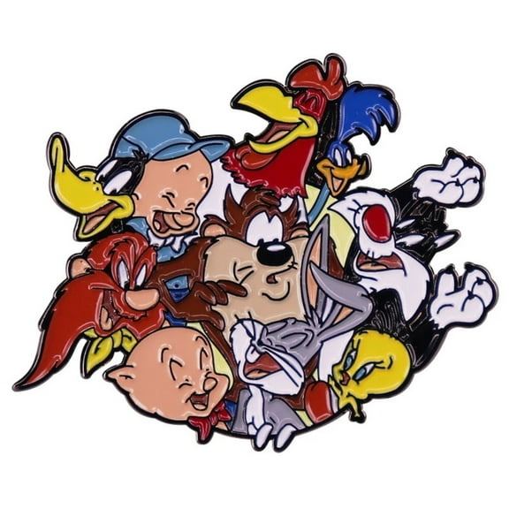 Looney Tunes Cartoon Characters 1.75 Inches Tall Enamel Metal Pin