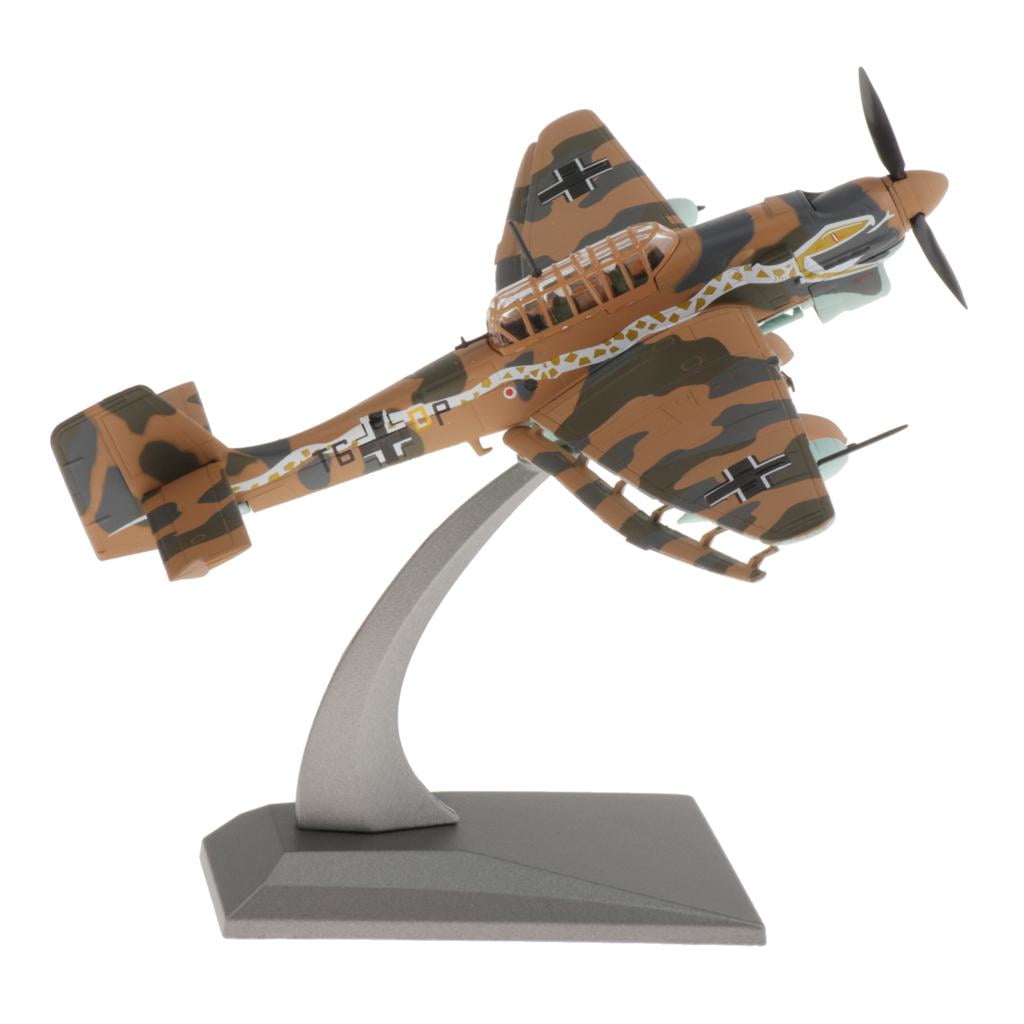 Modèle D'avion 1/72 – Chasseur Avec échelle, Support Et Roues – Alliage Et Caoutchouc, Lumières Et Sons