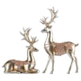 thumbnail image 5 of Clearance 1 Pair Resin Deer Statue Home Office Desktop Decor Ornaments Animal Figurine Deer Decorations Housewarming Gift Garden Sculpture, 5 of 6