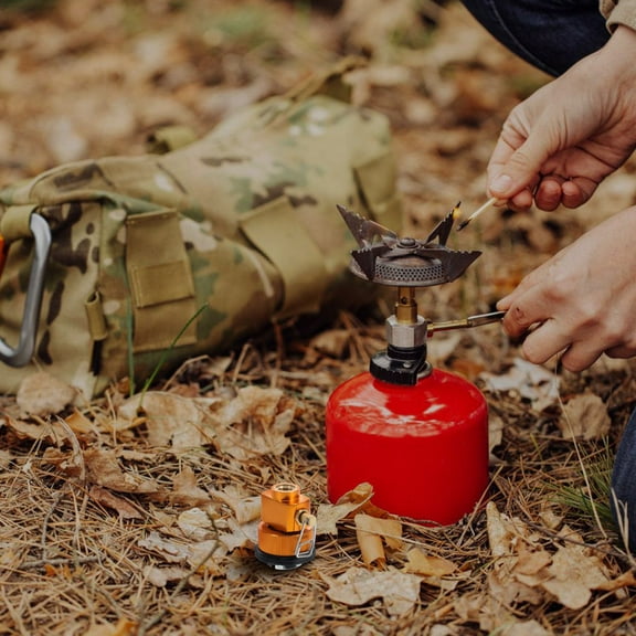 WHAMVOX Propane Tank Refill Adapter Outdoor Stove Adapter for Camping Stove Gas Valve Isobutane Canister Converter