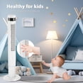 thumbnail image 5 of Tower Fan with Remote Control,Small 43 In Standing Electric Oscillating Floor Fans That Blow Cool Air,3 Speed Settings & 12 Timer,Bladeless Cooling Fan for Bedroom Office Dorm Room,White, 5 of 8