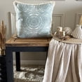 thumbnail image 4 of The HomeCentric Decorative Green Pack of 2, 12x12 inch (30x30 cm) Throw Pillow Covers, Linen Printed, Moroccan & Lace Throw Pillows For Sofa, Abstract Pattern Contemporary Style Easter - Dilara, 4 of 10