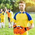 thumbnail image 4 of Guantes de portero Guantes de fútbol Guantes de portero de fútbol Guantes de portero con palma de agarre adicional para niños Jóvenes Adultos, 4 of 5