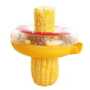 INTBUYING Corn Peeler One-Step Kerneler Cutter Thresher Cob Stripper Remover Kitchen Tool