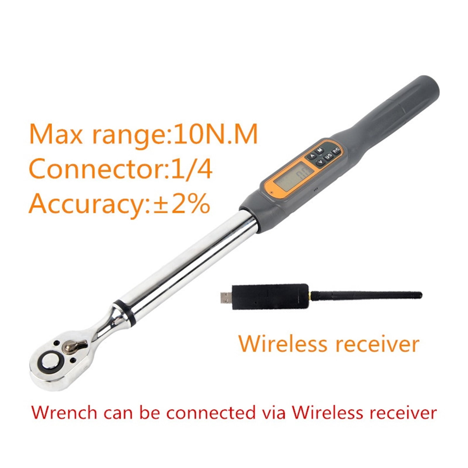 1/4 10N.M -30N.M Digital Wireless Torque Wrench Adjustable Professional Electronic Torque Wrench Bike Car Repair ,Multifunctional