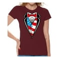thumbnail image 1 of Awkward Styles 4th of July Shirts Tuxedo American Flag T Shirt for Women USA Patriotic Tuxedo Shirt Women's USA Flag Tee Shirts Tops 4th of July Outfit for Women Fourth of July Gifts for Her, 1 of 4