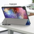 thumbnail image 5 of Dteck Case for Lenovo Tab M10 Plus 3rd Gen 10.6 inch 2022 TB-125F/128F,Magnetic PU Leather Folio Slim Lightweight Hard Shell Smart Protective Case Trifold Stand Cover,Galaxy, 5 of 10