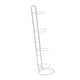 thumbnail image 5 of Estante de almacenamiento vertical para pelotas de baloncesto, de hierro, para voleibol, de 4 niveles Blanco, 5 of 9