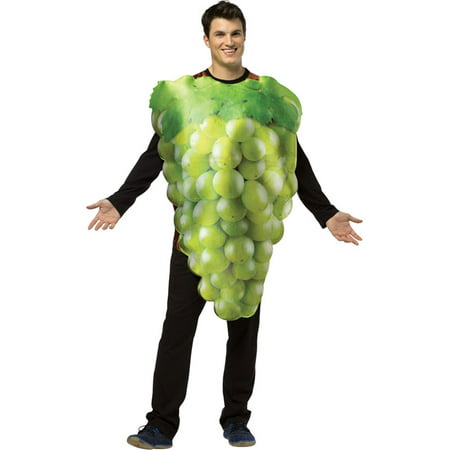 Adult Get Real Bunch Of Green Grapes Fruit Snack Healthy Food Costume, Style