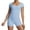 Blue, variant on Women's Short Sleeve Seamless Yoga Jumpsuit - Stretchy, Fitness/Dance, Chinlon - S-L