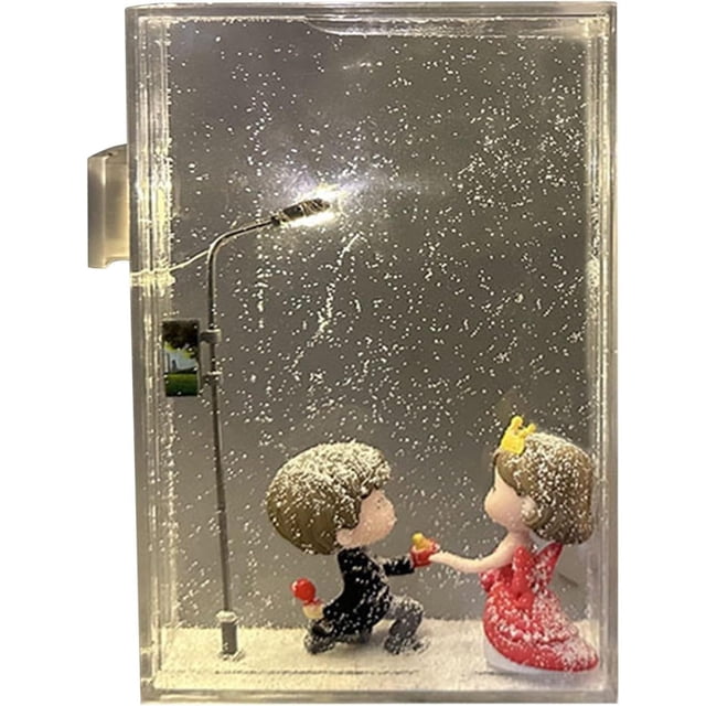 Lampe Neige, Lampe Flocon de Neige, Lampe de Rue Flocon de Neige, Lampe de Rue Globe de Neige, Lampe de Rue Flocon de Neige, Lampe de Rue Flocon de Neige DIY Fluide Nocturne (Style A)