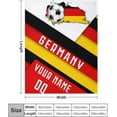 thumbnail image 2 of Custom Blanket for Bed Fans Gift Soccer City Winter Summer Fleece Throw Blankets Personalized Name & Number, 40"x50", 50"x60", 70"x80" A1, 2 of 5