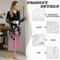 thumbnail image 3 of Psesaysky Christmas Dinosaur Snowman Print Nightgowns for Women Button Down Soft House Dress Warm Long Sleeve Night Gowns Comfy Sleepwear Winter Loungewear, 4XL, 3 of 7