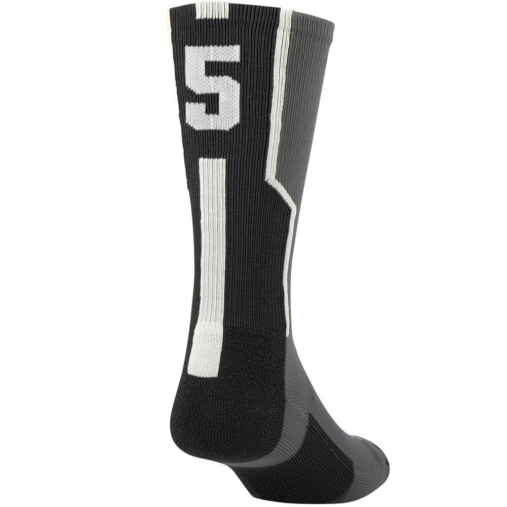 Graphite/Black/White Medium Twin City Player ID Sock Single Sock