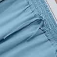 thumbnail image 5 of Eryao Men's Two-Piece Outfit Sets Casual Long Sleeve Button Down Hoodies and Elastic Waist Shorts with Pockets Summer Beach Vacation Lounge Suits,Sky Blue,L, 5 of 6