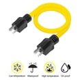 thumbnail image 4 of Yellow RV Power Conversion Cord - 30A 125V Standard 3-Prong Plug Extension Cable, Heavy-Duty Copper Wire with Flame-Retardant PVC Jacket, Bright Yellow for High Visibility, Multiple Length Options, 4 of 6