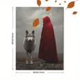 thumbnail image 3 of Red Riding Hood Wolf Canvas Wall Art 15.75x11.81 Inches, 3 of 8
