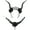 black, variant on Halloween Dressing Props Ox Horn Headband, Devil Rose Flower Skull Horn Headband, Hair Accessories for Halloween Fancy Dress