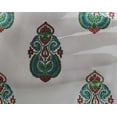 thumbnail image 4 of oneOone Georgette Viscose White Fabric Floral & Paisley Block Fabric For Sewing Printed Craft Fabric By The Yard 42 Inch Wide, 4 of 4
