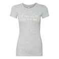 thumbnail image 2 of Wild Bobby, Thou Shall Not Try Me Mood 24:7, Inspirational/Christian, Women Slim Fit Junior Tee, Heather Grey, Small, 2 of 4