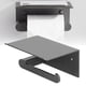 thumbnail image 5 of Soporte de Papel Higiénico, Soporte de Papel Higiénico de Acero inoxidable de Acero Negro Negro de Acero inoxidable A Prueba de Óxido para Baña Montado en La Pared Para El Baño, 5 of 7