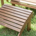 thumbnail image 2 of Linon Home Dcor Linon Adirondack Woodstock Ottoman, Teak Stain, 2 of 18