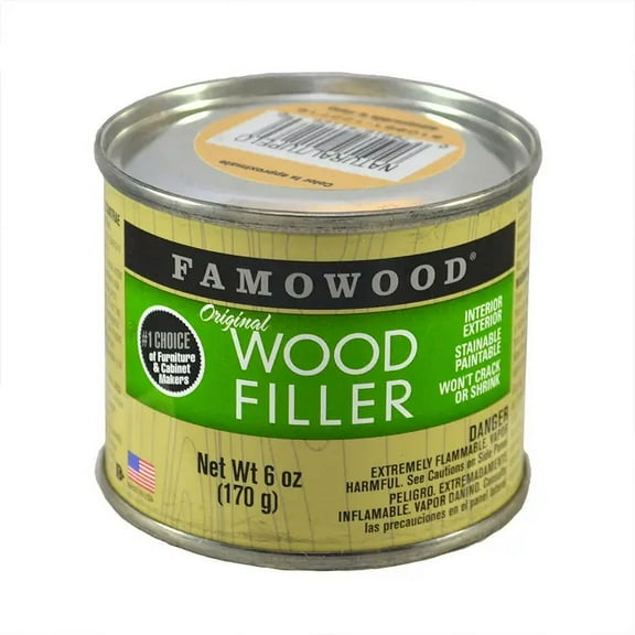 6 Oz Eclectic Products 36141126 Natural Famowood Solvent Based Original Wood Filler