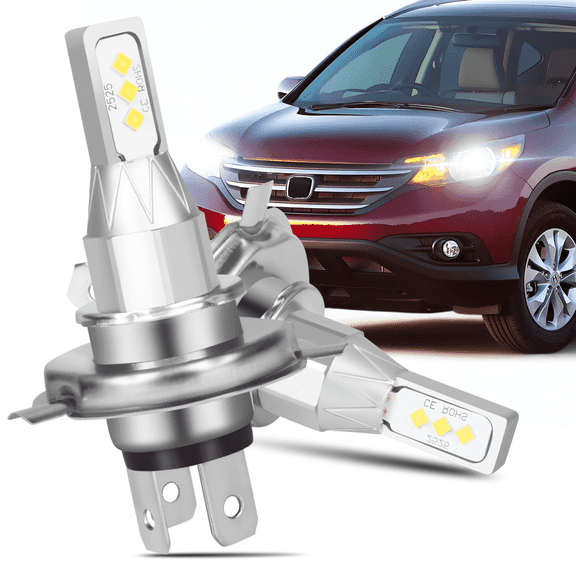 H4 9003 LED Headlight Bulbs for Honda CR-V CRV 2007-2014 Hi/Lo Beam White 6500K